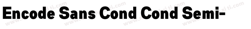 Encode Sans Cond Cond Semi字体转换